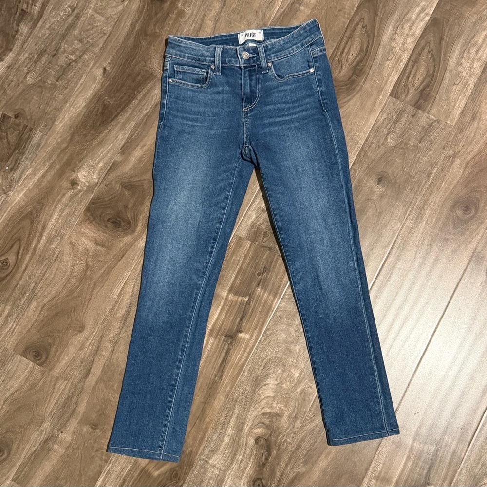 PAIGE Dark Blue Women's Skinny Jeans